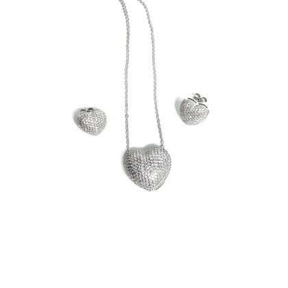 Eternal Spark Diamond Heart Set