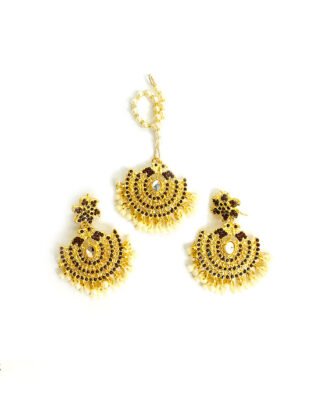 Mehroon Maharani Set